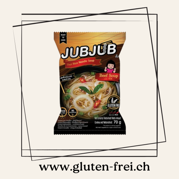 Jub Jub Instant Thai Rice Noodle Soup – Beef senza glutine